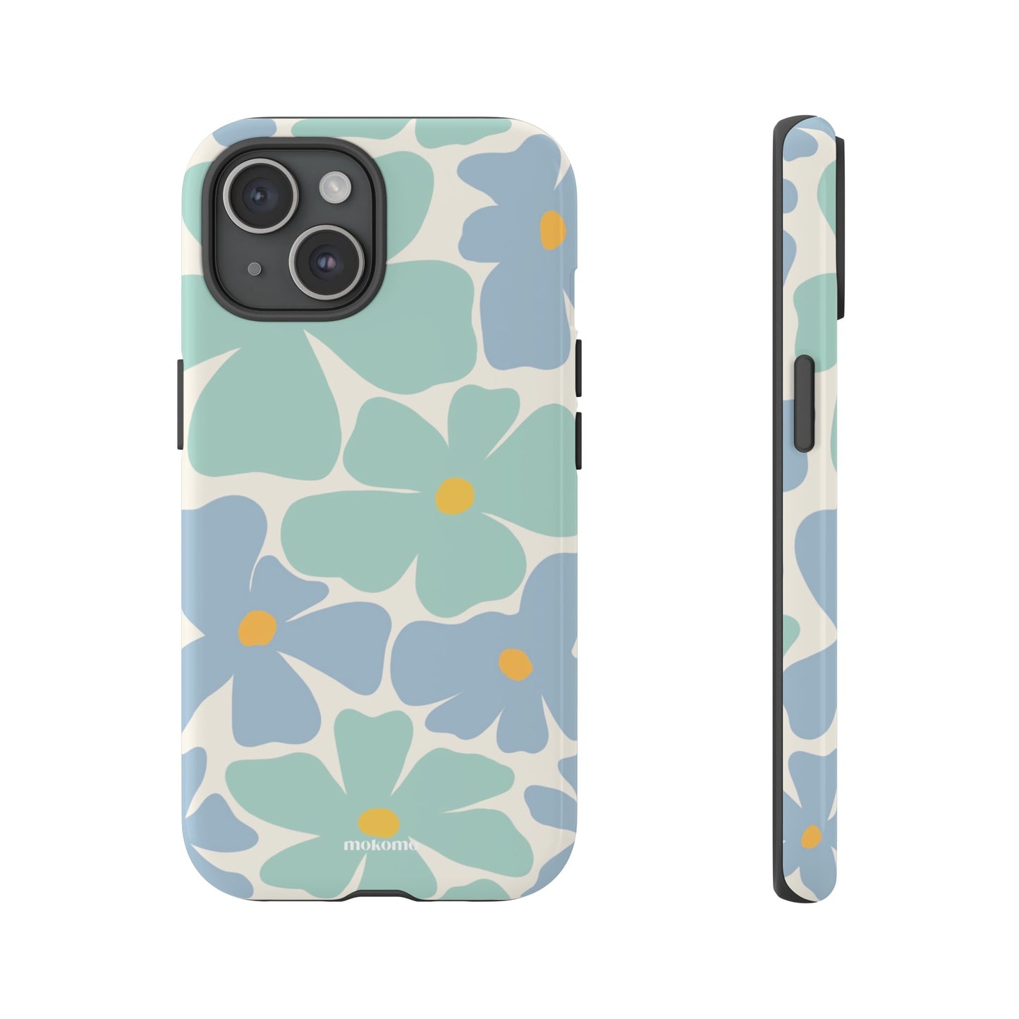 Light Blue and green iPhone 15 case design 
