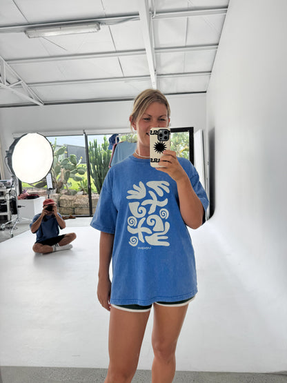 Blue Coral Retro Tee